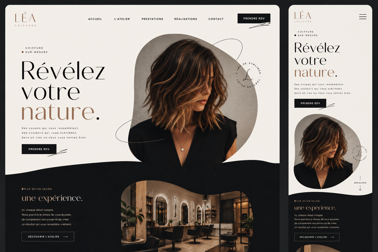 Aperçu du template M — L’art du style