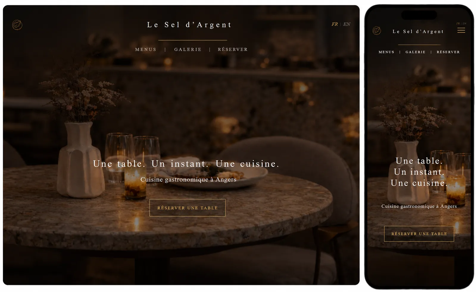 Aperçu du template Le Sel d'Argent