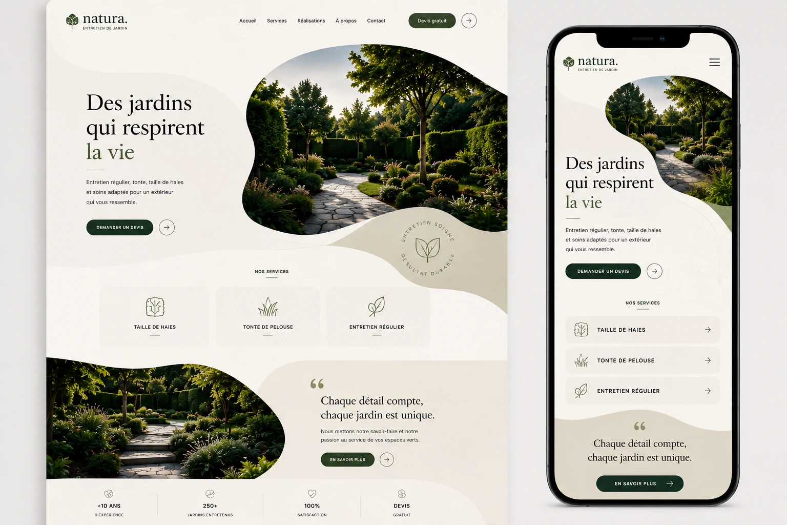 Aperçu du template Artisan Paysagiste Premium